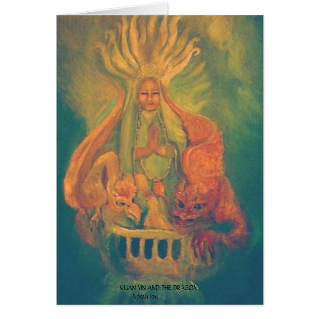 CARTÃO KUAN YIN E O DRAGÃO (Frente)