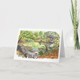 Cartão Kubota Gardens Koi Pond, Seattle