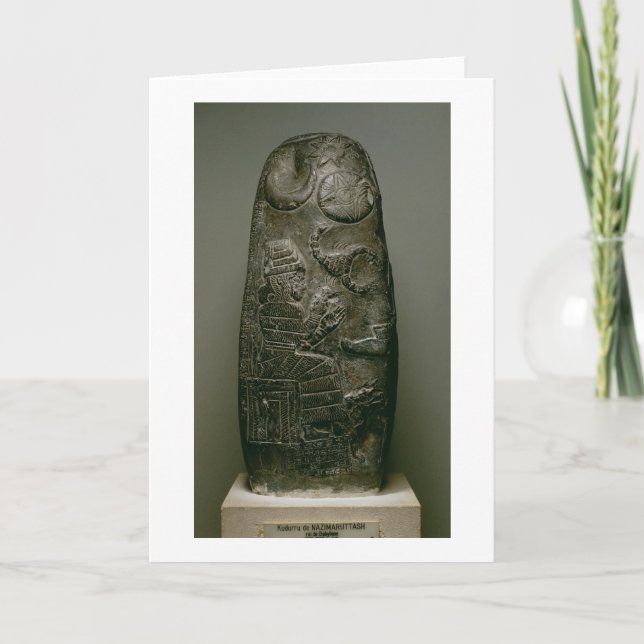 Cartão Kudurru de Nazimaruttash, Rei da Babilônia, c.1328 (Frente)