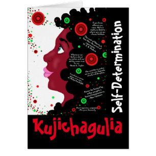 Cartão Kujichagulia - Os Espíritos de Kwanzaa Notecard