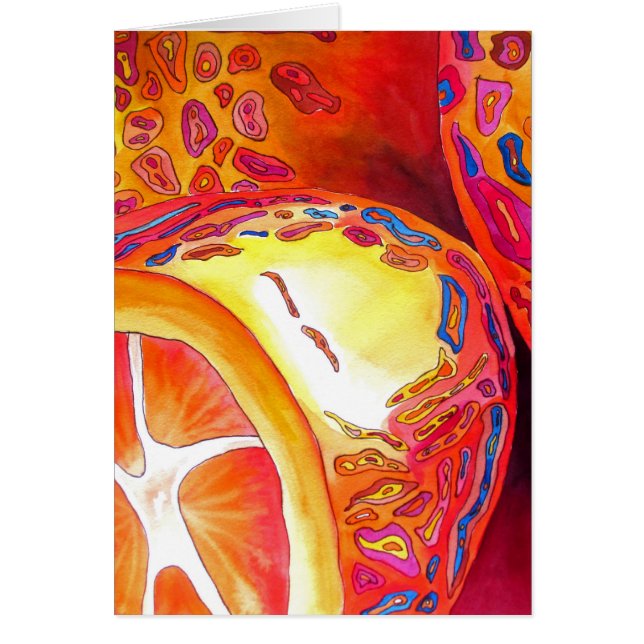 Cartão Kumquats orange fruta (Frente)