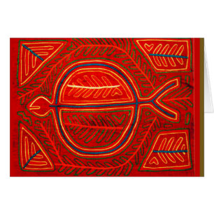 Cartão Kuna Mola Stingray