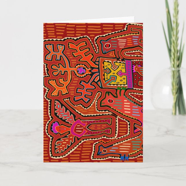 Cartão Kuna Shaman Peyote Ritual - SCOTUS Corta meus Dire (Frente)