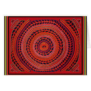 Cartão Kuna Tribal Universal Sun