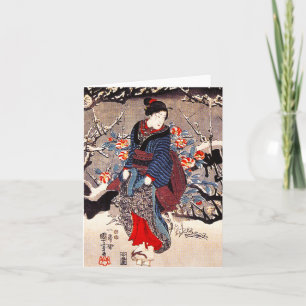 Cartão Kuniyoshi Três Mulheres Nota