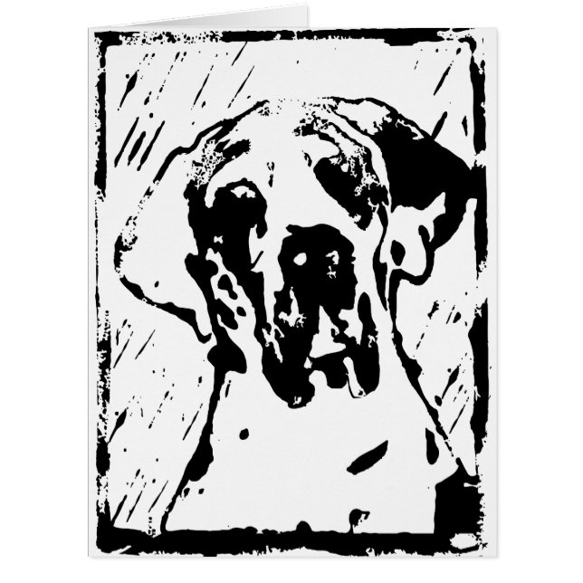 Cartão Künstler Doggen Karte (Frente)