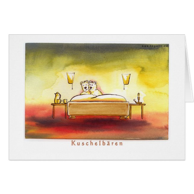 Cartão Kuschelbaeren (Frente Horizontal)