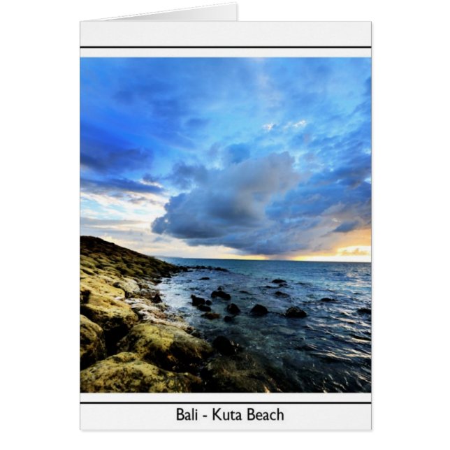 Cartão Kuta em uma tempestade (Frente)