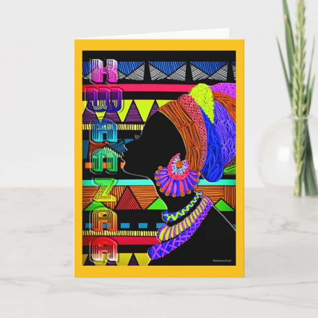 Cartão Kwanzaa (Frente)