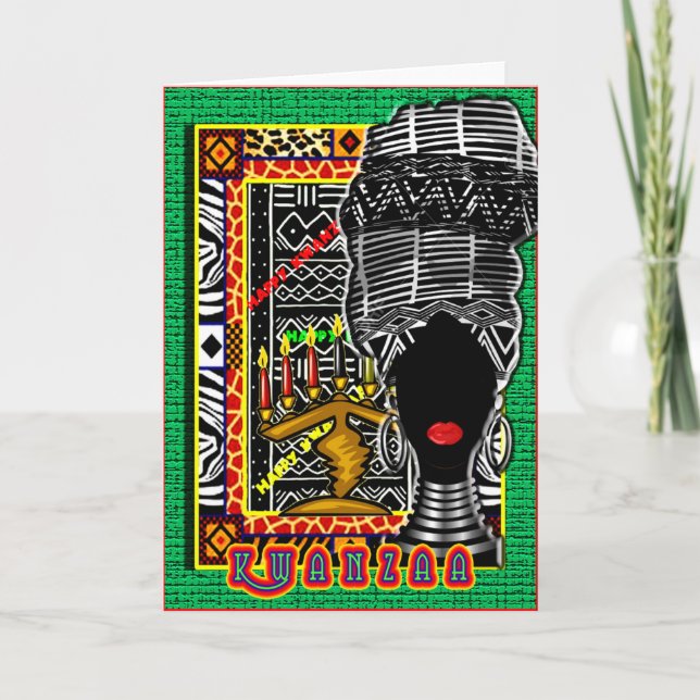 Cartão Kwanzaa (Frente)