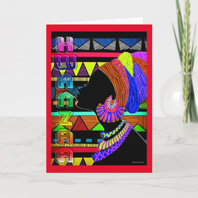 Cartão Kwanzaa (Frente)