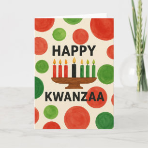 Cartão Kwanzaa alegre