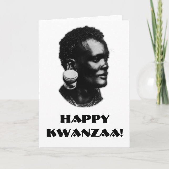 Cartão Kwanzaa feliz! (Frente)