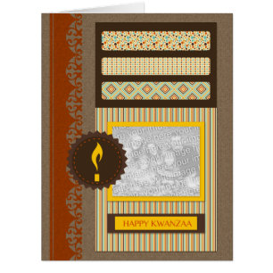 Cartão kwanzaa feliz (álbum de recortes)