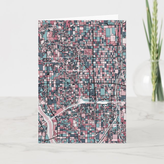 Cartão Kyoto Japan Map (Frente)