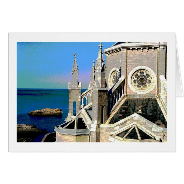 Cartão L' église Sainte Eugénie (Frente Horizontal)