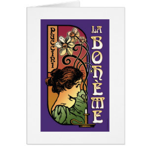 Cartão La Boheme, Ópera