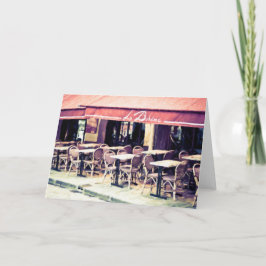 Cartão La Boheme Paris Cafe Note Card