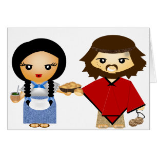 Cartão La China do gaúcho y do EL