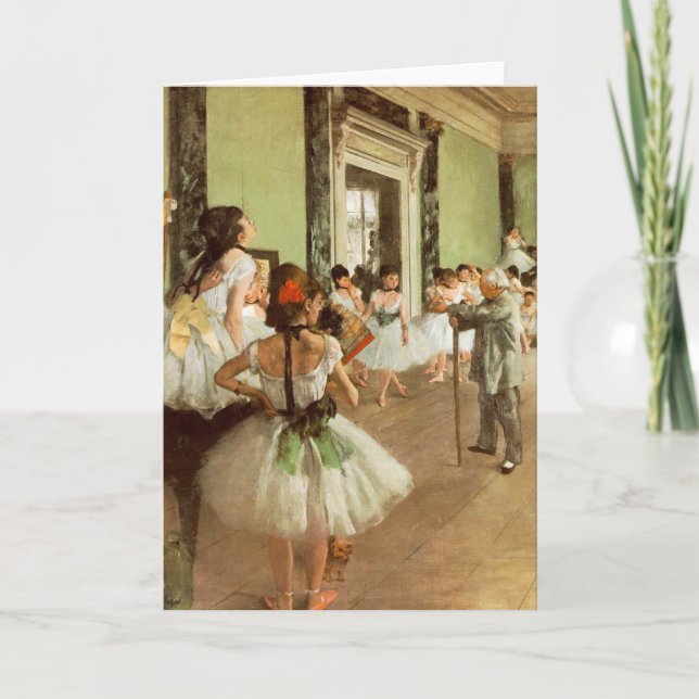 Cartão La Classe de Danse by Edgar Degas (Frente)