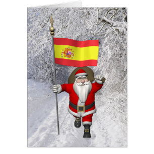 Cartão La de ondulação doce Rojigualda de Papá Noel