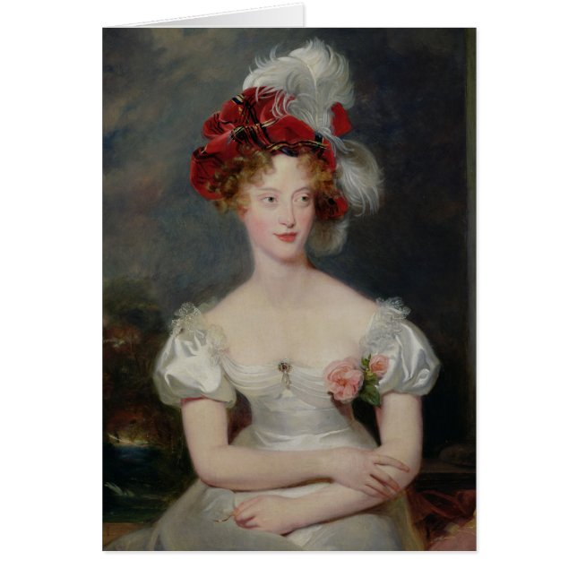 Cartão La Duchesse de Baga c.1825 (Frente)