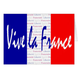 Cartão La France - Liberté de Vive, Égalité, Fraternit