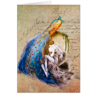 Cartão La francês Lettre do ~ de Nouveau da arte