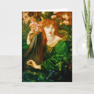 Cartão La Ghirlandata Cards by Dante Gabriel Rossetti