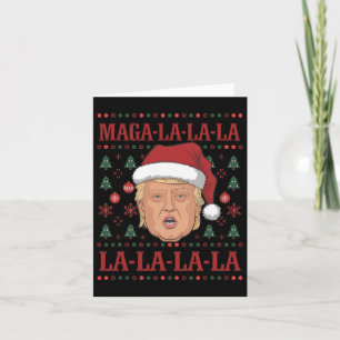 Cartão La La Donald Trump Potus 47 Natal Feio 2