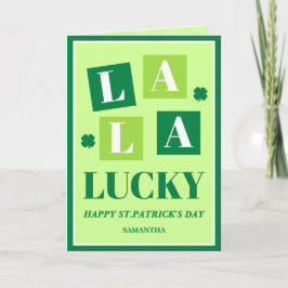 Cartão La La Lucky St. Patrick’s Day Card