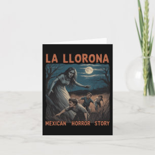 Cartão La Llorona Mexicana Incrível Halloween Espanhol Lo