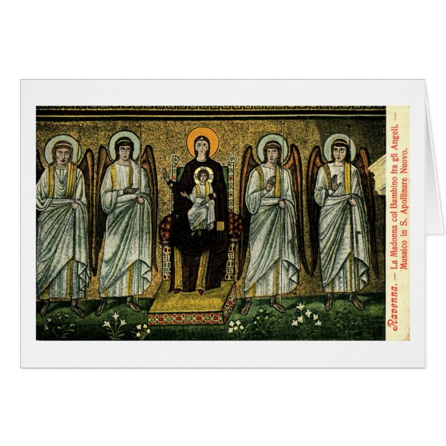 Cartão La Madonna e criança (Frente Horizontal)