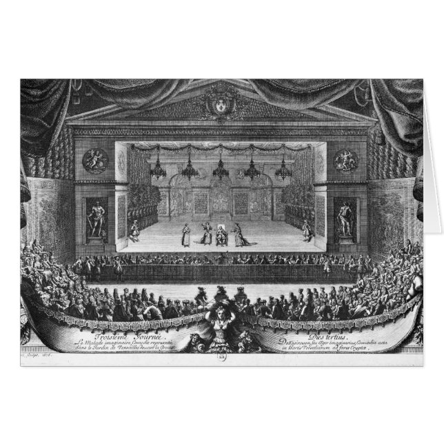 Cartão La Malade Imaginaire do terceiro dia ' (Frente Horizontal)