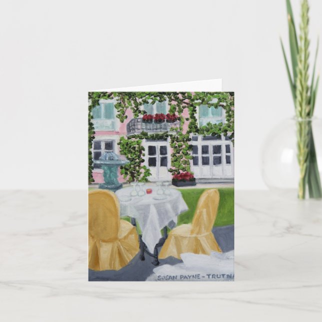 Cartão La Mesa des Marechaux:Fontainebleau, França (Frente)