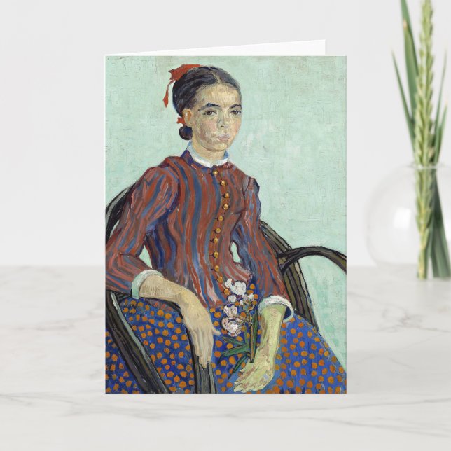 Cartão La Mousmé | Vincent van Gogh (Frente)