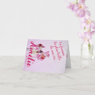 Cartão La mujer más bella de mi vida tarjeta editable