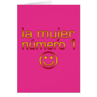 Cartão La Mujer Número 1 - esposa do número 1 no espanhol