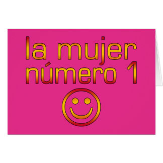 Cartão La Mujer Número 1 - Esposa número 1 em espanhol