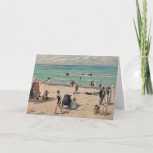 Cartão La Plage de Fort-Mahon   Albert André