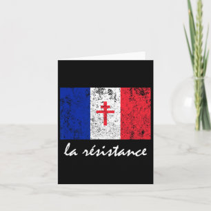 Cartão La Resistance The French Flag France Paris Wwii T