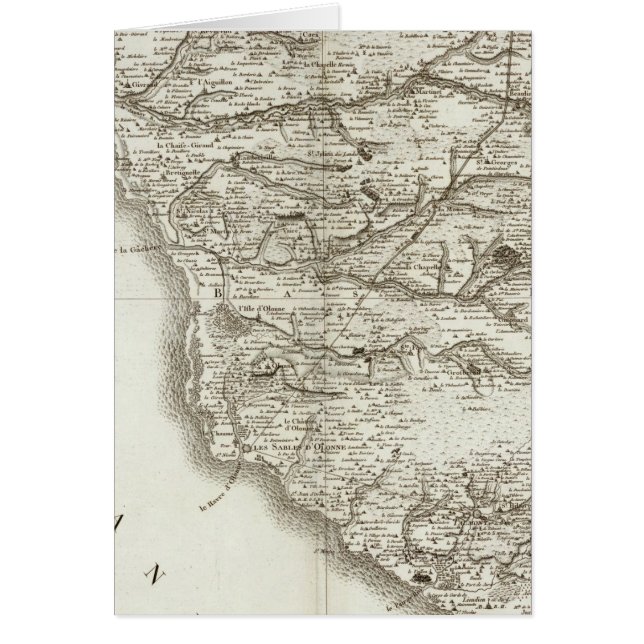 Cartão La RochesurYon, Les Sablesd'Olonne (Frente)