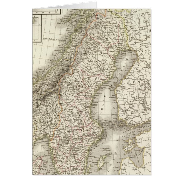 Cartão La Scandinavie - Escandinávia (Frente)