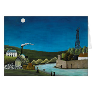 Cartão La Seine a Suresnes de Henri Rousseau, Arte Antiga
