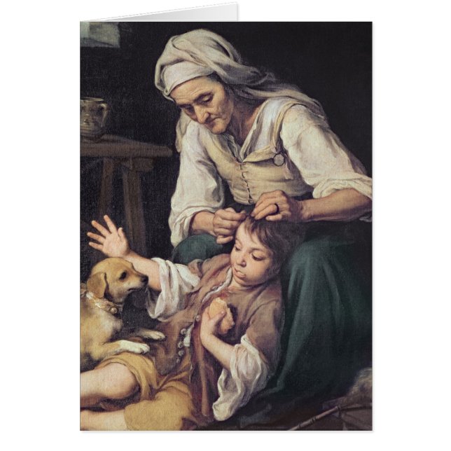 Cartão La Toilette Domestique', 1670-75 (Frente)