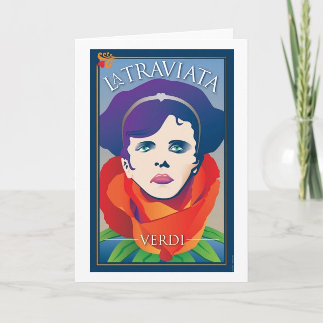 Cartão La Traviata, Opera (Frente)
