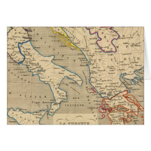 Cartão La Turquie, la Grece et l'Italie de 1700 a 1840