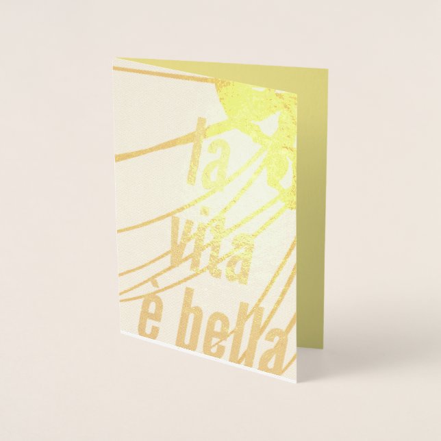 Cartão La Vita e Bella Foil (Frente)