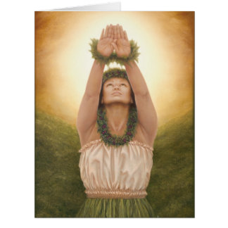 Cartão "La'a Kea" pelo artista Maui Lori Higgins 8,5" x 1