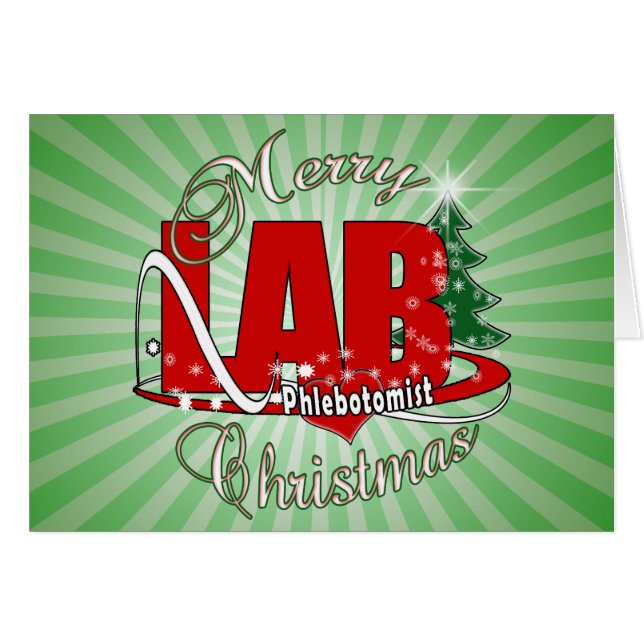 CARTÃO LAB PHLEBOTOMISTA CHRISTMAS (Frente Horizontal)
